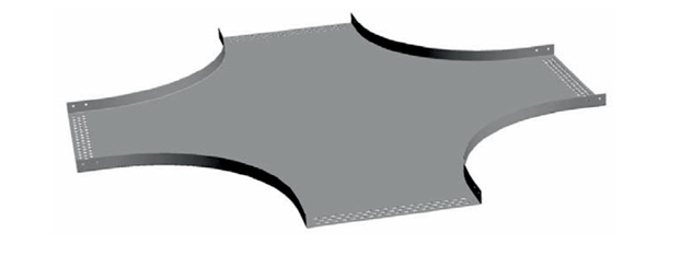 'X' Cross Bend Light And Medium Duty Straight Flange Perforated Cabel Trays